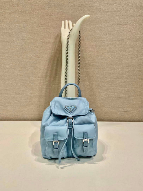 Prada 1BH029 Re-Nylon mini backpack Blue
