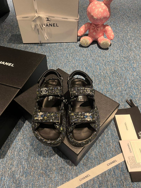 Chanel G40138 Women's Sandals Shoes Lambskin C90251
