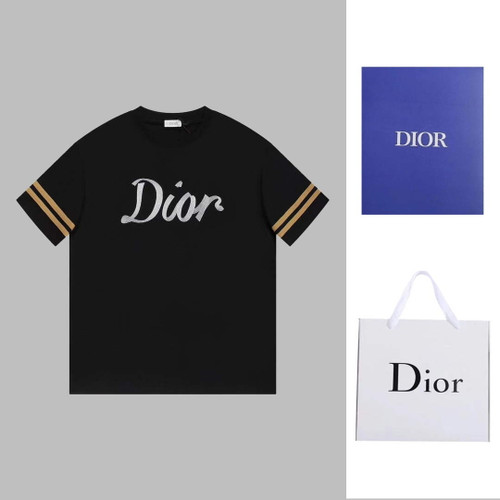 Dior 313J647 Men's Women's Relaxed Fit Cotton Jersey T-shirt D65861