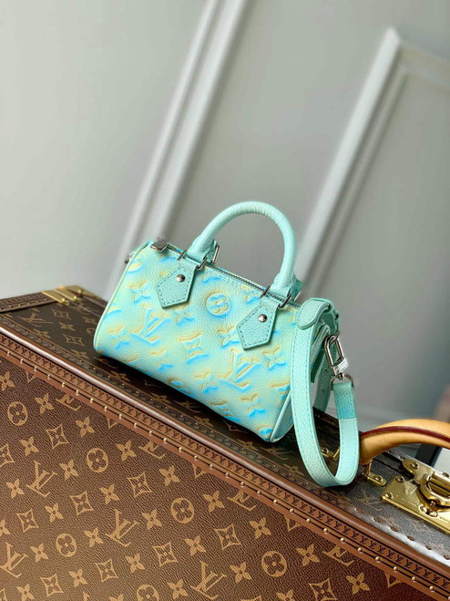 LV M81625 Louis Vuitton Nano Speedy Bag Vert d'eau Green