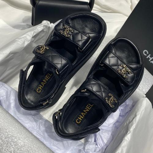 Chanel G40138 Women's Sandals Shoes Lambskin C90239