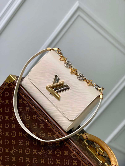 LV M22774 Louis Vuitton Twist MM Handbag Quartz