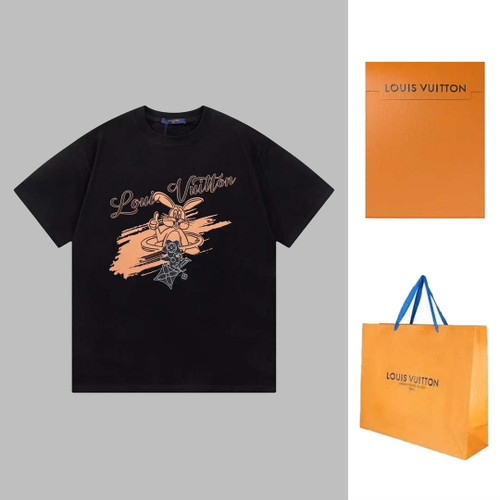 LV 1AAU5D Men's Women's LV Frequency Graphic T-Shirt L66463