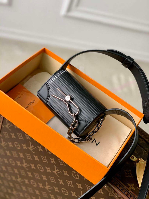 LV M23837 Louis Vuitton Micro Steamer Wallet Black
