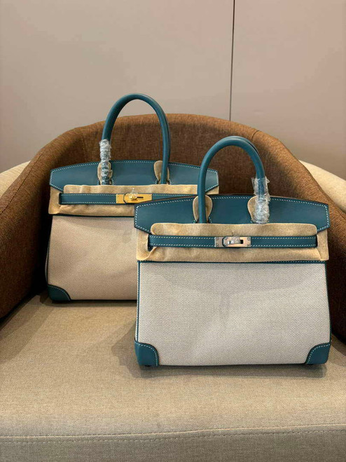 Hermes Birkin Tote Bag Swift leather with canvas 286008
