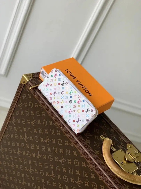 LV M13408 Louis Vuitton LV x TM Clémence Wallet Multicolored White
