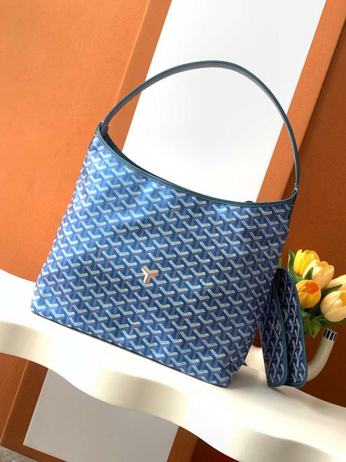 Goyard BOHEMEPMLTY01CL03P Bohème Hobo Bag Pearly Blue
