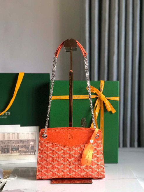 Goyard ROUETSMINTY08CL08P Rouette Structuré Mini Bag Orange