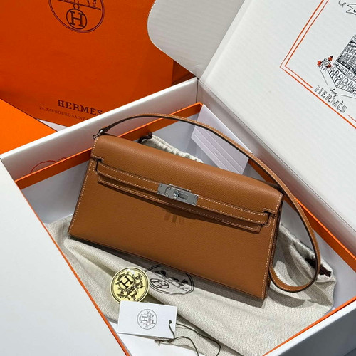 Hermes Lychee pattern Kelly Elan Clutch Bag H232008