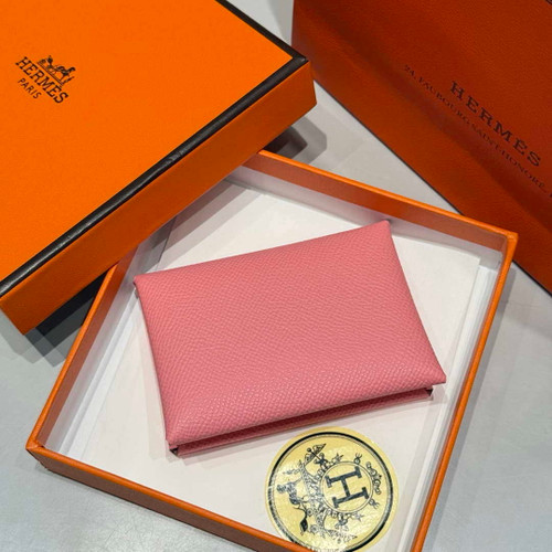 Hermes H083035CK10 Calvi Duo card holder H91014
