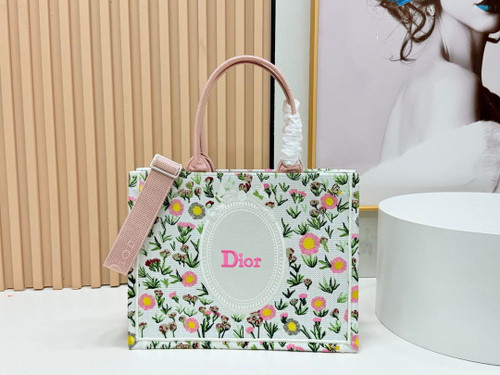 Dior M1354PEHR_M28I Medium Dior Book Tote with Strap  M9711