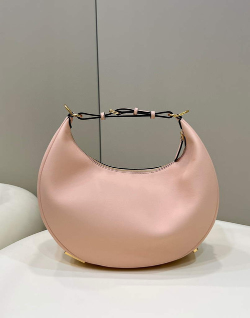 Fendi 8BR799 Fendigraphy Medium Pink laminated leather bag