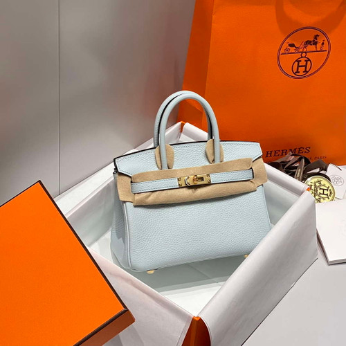 Hermes Mini Birkin Designer Tote Bag Togo Leather 20CM H28402