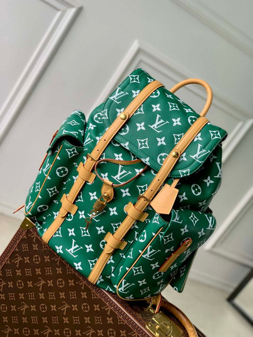 Louis Vuitton LV M55699 P9 Christopher MM Backpack Green