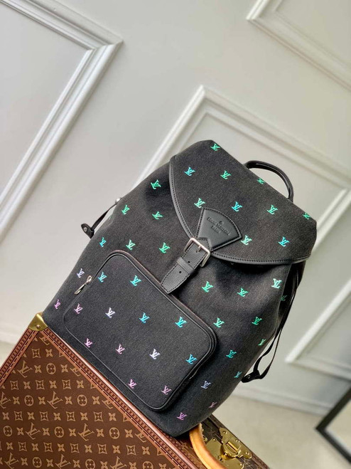 LV M14135 Louis Vuitton Montsouris Backpack Gradient Blue