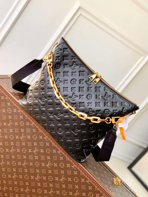 LV M12068 Louis Vuitton Coussin Hobo MM Bag Black