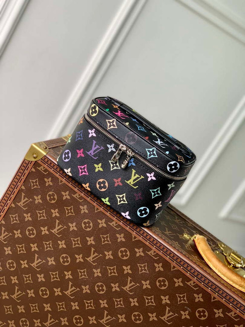 LV M13747 Louis Vuitton LV x TM Nice Mini Vanity Case Multicolored Black