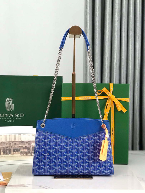 Goyard ROUETSPMLTY07CL07P Rouette Structuré PM Bag Blue