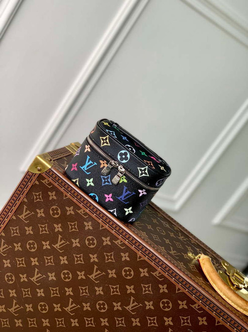LV M14033 Louis Vuitton LV x TM Nice Nano Vanity Case Multicolored Black