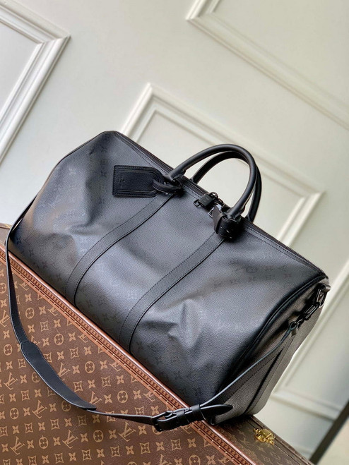 Louis Vuitton LV M28403 Keepall Bandoulière 50 Bag Black