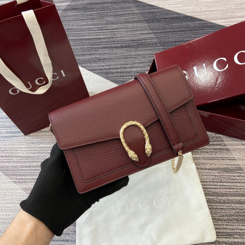 Gucci 837373 Dionysus Wallet On Chain Anchora Red