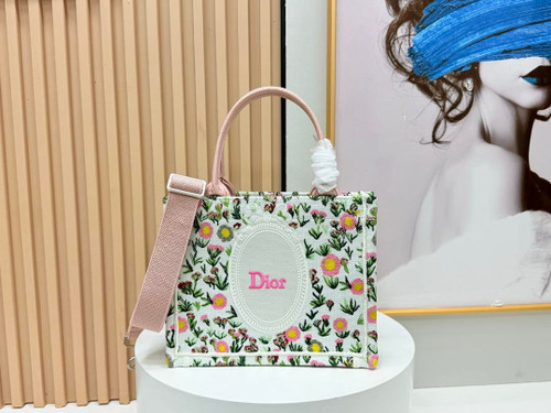 Dior M1404PEHW_M933 Dioramour Small Dior Book Tote with Strap M9705