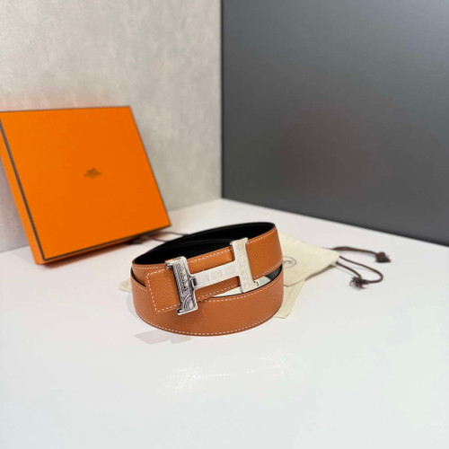 Hermes H074562CP2K H belt buckle & Reversible leather strap H88069