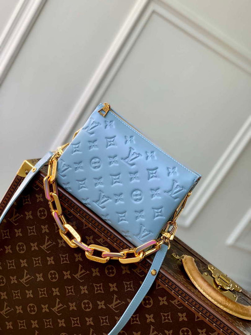 LV M24338 Louis Vuitton Coussin BB Handbag Blue