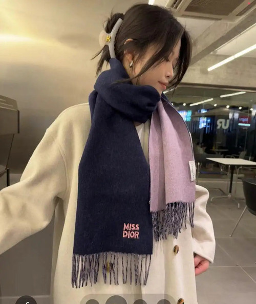 Dior Scarves Designer Scarf  100% premium Cashmere D63410