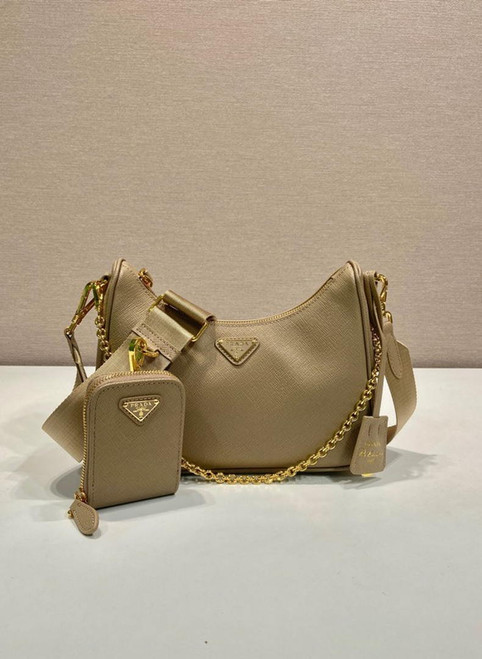 Prada Re-Edition 2005 Saffiano leather Bag 1BH204 in Apricot