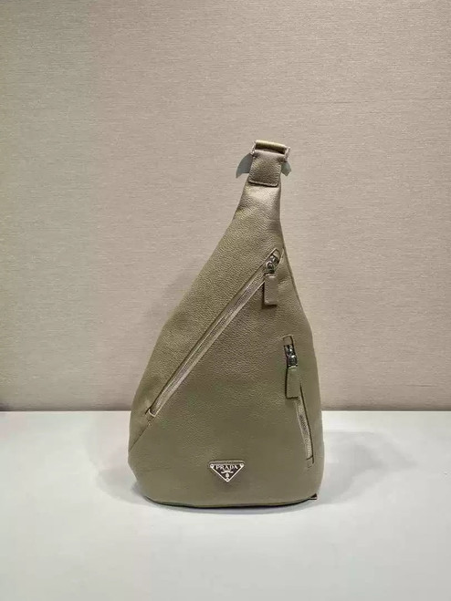 Prada 2VZ092 Prada Cross leather bag Gray