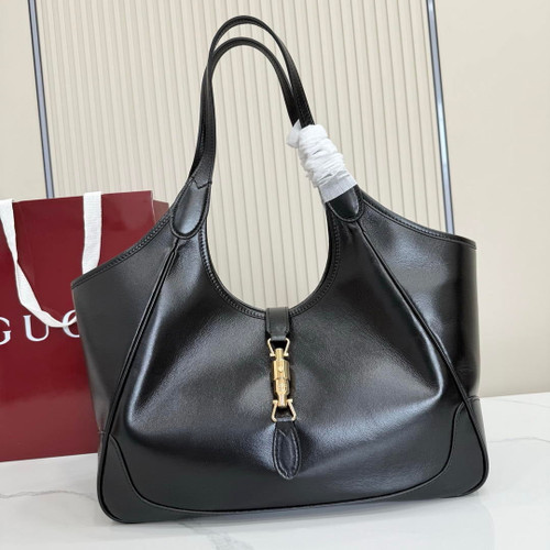 Gucci 866645 Mercato medium tote bag  Black leather