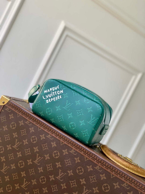 LV M26871 Louis Vuitton Mini Dopp Kit Bag Epicea Green