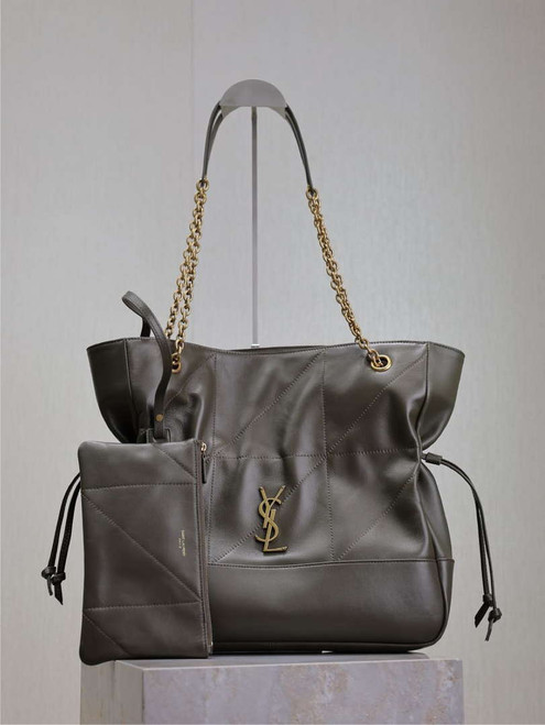 YSL 809824 JAMIE 4.3 Large SHOPPING in lambskin Dark Green