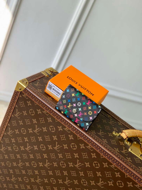 LV M13399 Louis Vuitton LV x TM Rosalie Coin Purse Multicolored Black