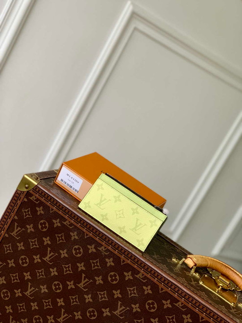 LV M14109 Coin Card Holder Taigarama Lemon Yellow