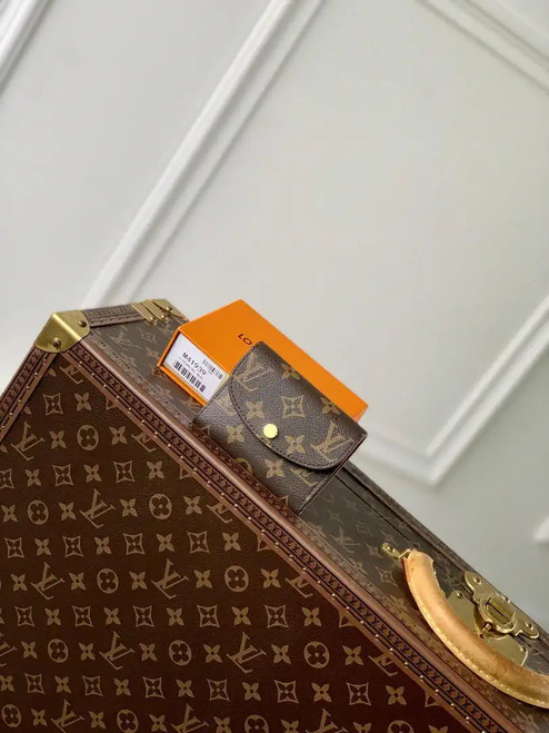 Louis Vuitton LV M41939 Rosalie Coin Purse Gold Rose Red