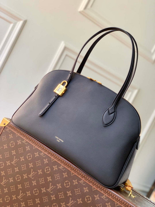 LV M26257 Louis Vuitton Low Key Duffle Tote Bag Black