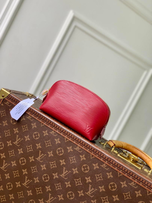 Louis Vuitton LV M15198 Cosmetic Pouch PM wine Red