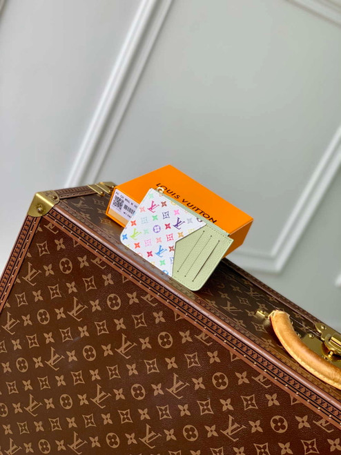 Louis Vuitton M13800 LV x TM Romy Card Holder Green Tea