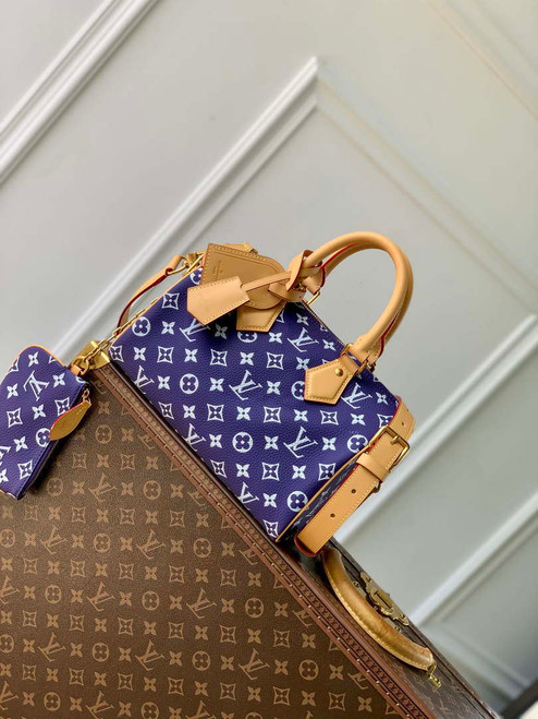 LV M11562 Louis Vuitton Speedy P9 Bandoulière 25 Monogram Bag Purple
