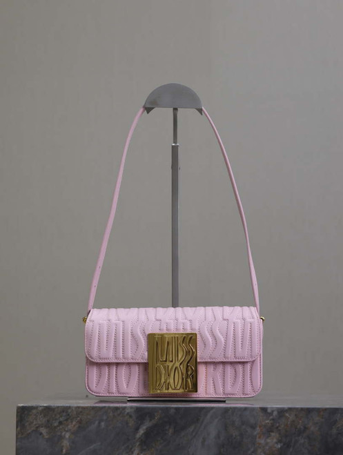 Dior M2610UBOS_M900 Pink Quilted Miss Dior Allover Calfskin