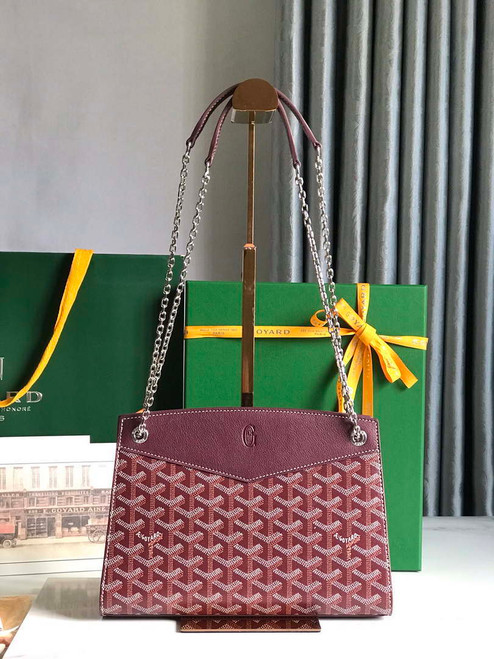 Goyard ROUETSPMLTY07CL07P Rouette Structuré PM Bag Wine Red