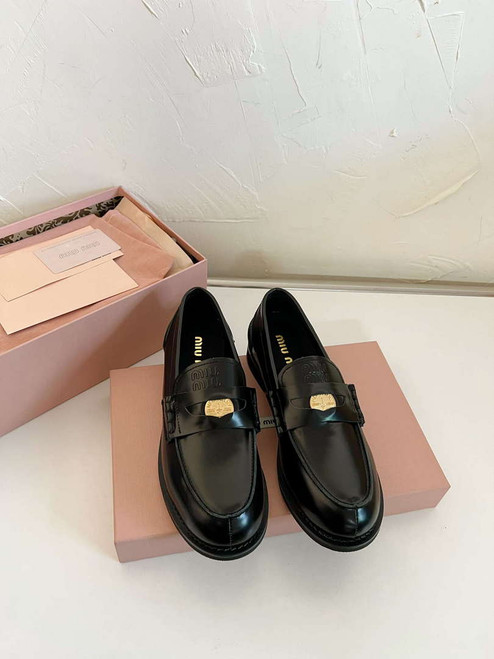MiuMiu 5D773D Women's Leather loafers Miu8035