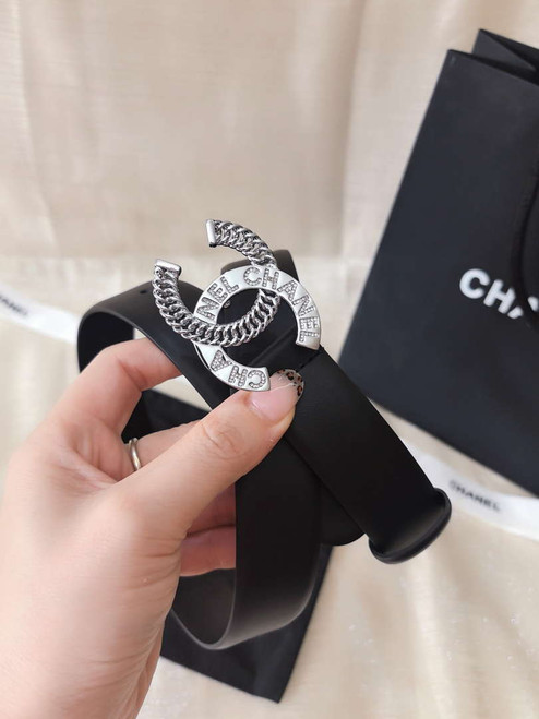 Chanel classic double C belt 3.0Cm leather AA0957