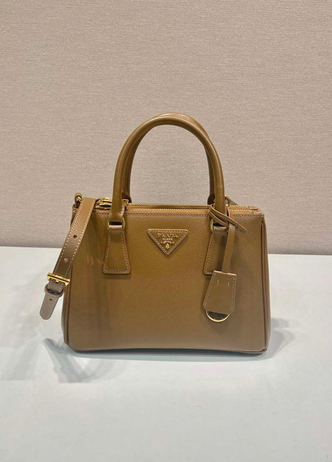 Prada 1BA896 Small Prada Galleria Saffiano leather bag Natural