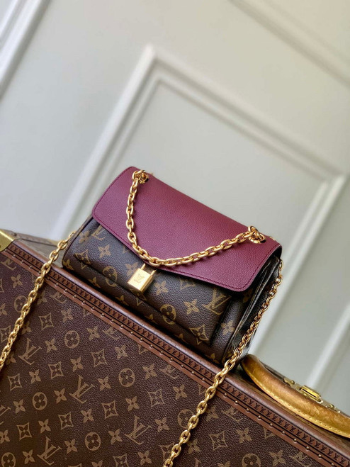LV M27067 Louis Vuitton Saint Germain BB Handbag Wine Red