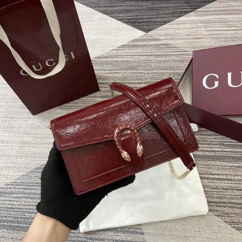 Gucci 837374 Dionysus Wallet On Chain Anchora Red