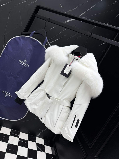 Moncler Women Shawl fur collar ski suit Down Jacket M66018
