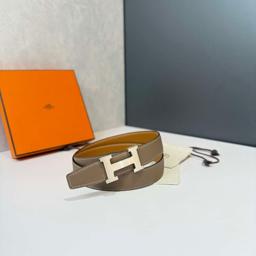 Hermes H074562CP2K H belt buckle & Reversible leather strap H88073
